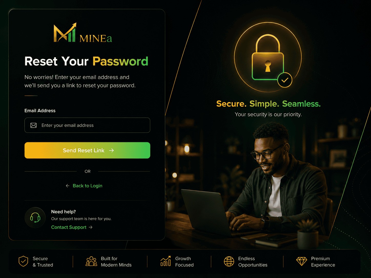 Forgot Password Page Image